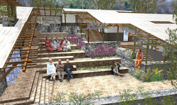 Studio Wikitecture consisted of over 40 Second Life avatars who collaborated online to design this Nyaya Telemedicine Center entry.